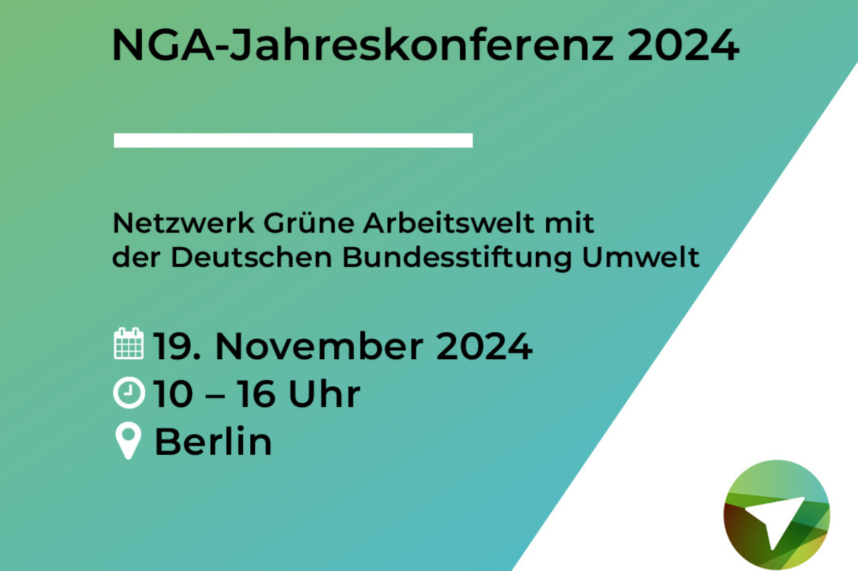 Save the date Jahreskonferenz Netzwerk Grüne Arbeitswelt DBU